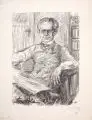 Emil Stumpp, Arno Holz, 1923, Lithografie