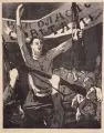 Walter Arnold, Verschiedene Künstler, Jubiläumsmappe des Verbandes Bildender Künstler der DDR an Otto Grotewohl zum 60. Geburtstag, 1954, Lithografien, Radierungen, Holzstiche, Pinsel- und Federzeichnungen in Tusche sowie eine Bleistiftzeichnung. 20 Arbeiten, mit einem Textblatt, von Willi Wolfgra