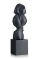 Susanne Voigt, Ohne Titel (Kopf). Wohl 1970er Jahre, Gips, schwarz gefasst