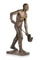 Gerhard Janensch, Eisengießer, 1918, Bronze, gegossen, goldbraun patiniert, mit Resten einer goldfarbenen Fassung