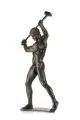 Gerhard Janensch, Hammerschwinger, 1920, Bronze, gegossen, dunkelbraun patiniert, mit Resten einer goldfarbenen Fassung