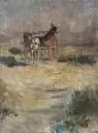 Beickhaag, Pferdewagen in den Dünen, 1888, Öl auf Leinwand, auf dünne Malpappe aufkaschiert