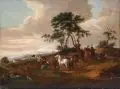 Philips Wouwerman, (Kopie nach), Rast einer Jagdgesellschaft. Spätes 18. Jh