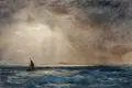 Ernst Carl Koerner, Stürmische See vor Alexandria, 1923, Öl auf Leinwand