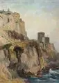 Paul Kretzschmar, Klosteraufgang am Meer. 1920er Jahre, Öl auf Leinwand