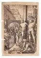 Hendrick Goltzius, Die Geißelung Christi, 1597, Kupferstich auf Bütten