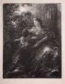 Nuit d'Extase (Wagner) by Henri Fantin-Latour, Lithografie auf China, auf Karton aufgewalzt, sold Mar 2022