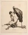 Richard Müller, Der dreiste Freier, 1923, Radierung mit Tonplatte