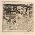 Heinrich Vogeler, Frühlingsblumen, 1907, Radierung auf Japan