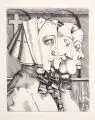 Johannes Wüsten, Andacht, 1930, Kupferstich
