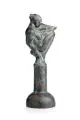 Wolfgang Friedrich, Träumende, 2018, Bronze, gegossen, schwarz-grün patiniert und poliert