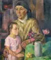 Eduard Dollerschell, Jugend und Alter. Späte 1920er Jahre, Öl auf Leinwand