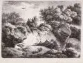 Ferdinand Kobell, Vier Landschaftsdarstellungen. 2. H. 18. Jh by Ferdinand Kobell, Radierungen auf Bütten, sold Dec 2021