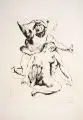 Lovis Corinth, Theseus und Ariadne II, 1914, Kaltnadelradierung auf Bütten