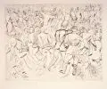 Rudolf Großmann, Im Tanzcafé, Um 1920, Radierung mit leichtem Plattenton auf Bütten