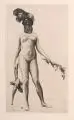 Richard Müller, Lorbeer und Narrenkappe, 1916, Radierung mit leichtem Plattenton auf kräftigem, chamoisfarbenen Bütten