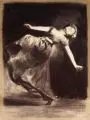 Hugo Erfurth, Grete Wiesenthal, tanzend, vor dunklem Hintergrund