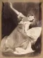 Hugo Erfurth, Grete Wiesenthal (?), tanzend, im gestreiften Kleid