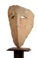 Christine Dewerny, Sinnliche Maske, 1998, Sandstein (Reinhardtsdorf)