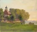 Ermenegildo Carlo Donadini, Anton's an der Vogelwiese, Öl auf Malpappe