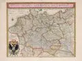 Johannes Willemszoon Blaeu, Nova Totius Germaniae Descriptio, 1631, Kolorierter Kupferstich auf Bütten