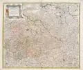 Homanns Erben, Circuli Supe. Saxoniae, 1734, Kolorierter Kupferstich auf Bütten