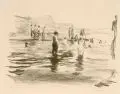 Max Mayrshofer, Nachmittag am Weßlingersee, Wohl 1920, Lithografie auf Bütten