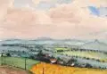 Hanns Oehme, Landschaft bei Obervogelgesang (?)