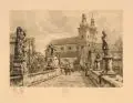 Hugo Ulbrich, Fünf Stadtansichten, u.a. von Breslau (Wroclaw). 1910er Jahre, Radierungen