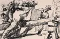 Robert Sterl, Steinbrucharbeiter (auch, Lithografie auf leichtem Karton