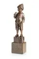 Julius Schmidt-Felling, Junge mit Zigarette. Wohl Spätes 19. Jh, Bronze, gegossen, schwarzbraun patiniert