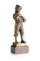 Julius Schmidt-Felling, Fischerjunge. Wohl Spätes 19. Jh, Bronze, gegossen, braunschwarz und partiell grünlich patiniert
