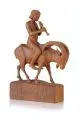 Paul Kratzer, (zugeschr.), Hirte auf Steinbock, 1923, Holz, geschnitzt