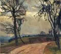 Bernhard Buttersack, Herbstliche Landschaft, 1915, Öl auf Leinwand
