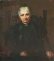Emilie von Palmenberg, Porträt Luise von Bentheim-Tecklenburg, Prinzessin von Schönburg (?), 1909, Öl auf Malpappe