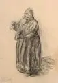Jozef Israëls, Bäuerin. 2. H. 19. Jh