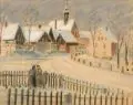 Robert Paul Geissler, Lungwitztal bei Glauchau, Farbige Kreidezeichnung auf Velourpapier
