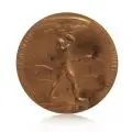 Carl Stock, Für Verdienste um die Zeppelin-Eckener Spende, Bronze, gegossen, rotbraun patiniert
