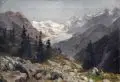 Paula Bonte, Aus der Umgebung von Pontresina – Morteratschgletscher, Öl auf Leinwand