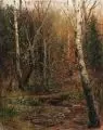 Albert Ernst Mühlig, Frühling im Walde, Öl auf Malpappe