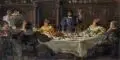 Max Pietschmann, Historische Gesellschaft an einer Festtafel
