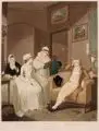 Louis Darcis, Extravagance and Dissipation, Farbaquatinten. "The Effects of Extravagance & Idleness" und "The Fruits of early Industry & Oeconemy" vollflächig auf Untersatzkarton kaschiert