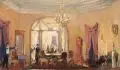 Ivan Sergeevich Turgenev, Vorabend, Gouache und Kohlestiftzeichnung