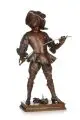 Charles Vital Cornu, Fracasse, Bronze, gegossen, rotbraun patiniert