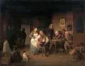 Friedrich Gonne, Beim Kartenspiel, 1887, Öl auf Leinwand