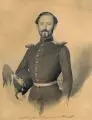 Samuel Friedrich Diez, Ernst Christian Philipp Freiherr von Hünefeld, 1848, Kreidezeichnung mit Bleistift auf bräunlichem Papier