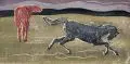 Siegfried Berndt, Rennende Pferde, 1921/1932, Farbholzschnitt auf feinem Japan