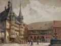 Rudolf Poeschmann, Wernigerode – Blick auf das Rathaus. Wohl 1920er Jahre