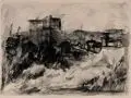 Waldemar Rösler, Klein Kuhren. Wachtbudenberg, Aquarell
