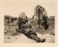 Otto Richard Bossert, Freunde graphischer Kunst, Vier Arbeiten im Medium signiert bzw. monogrammiert, drei datiert